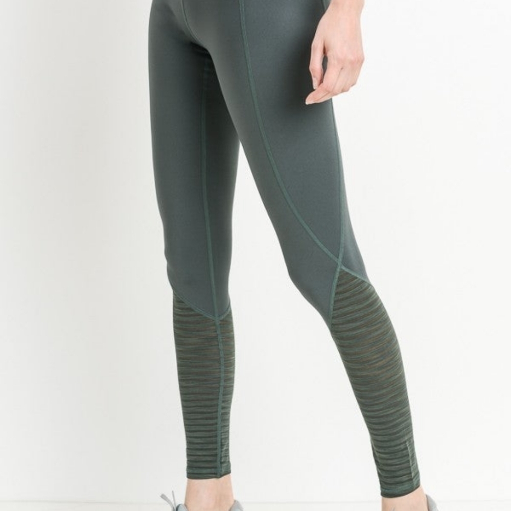 Mono B Blue Mesh Panel Boutique Athletic Leggings Size Small